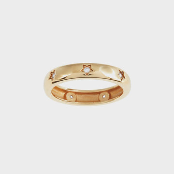 Stardust Gold Plated Ring - Kohl and Soda