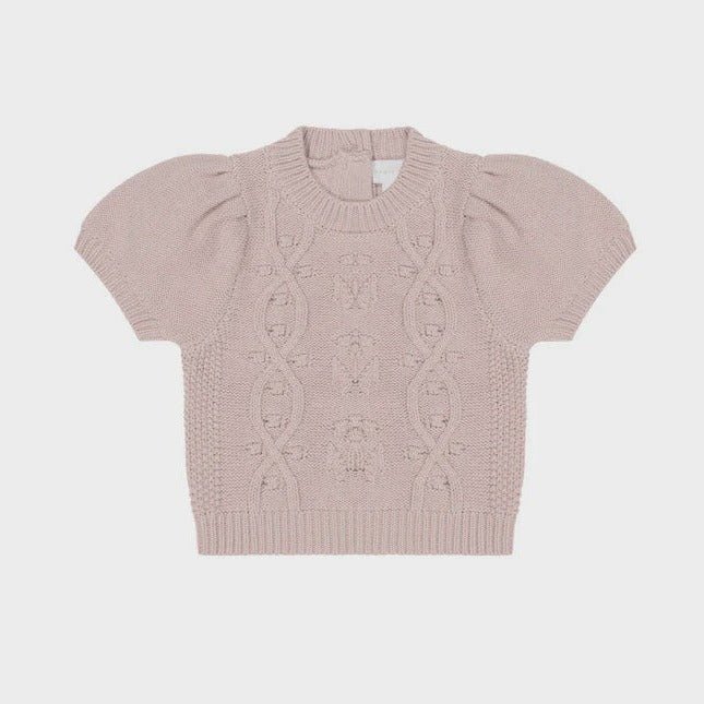 Vivienne Knitted Top - Dusky Rose - Kohl and Soda