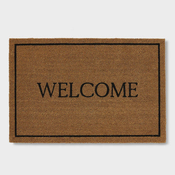 Welcome Black Doormat - Kohl and Soda