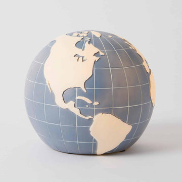 Shop World Globe Sculptured Light - At Kohl and Soda | Ready To Ship!