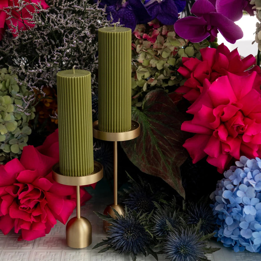 Shop XRJ Gold Candlestick Holder Large - At Kohl and Soda | Ready To Ship!